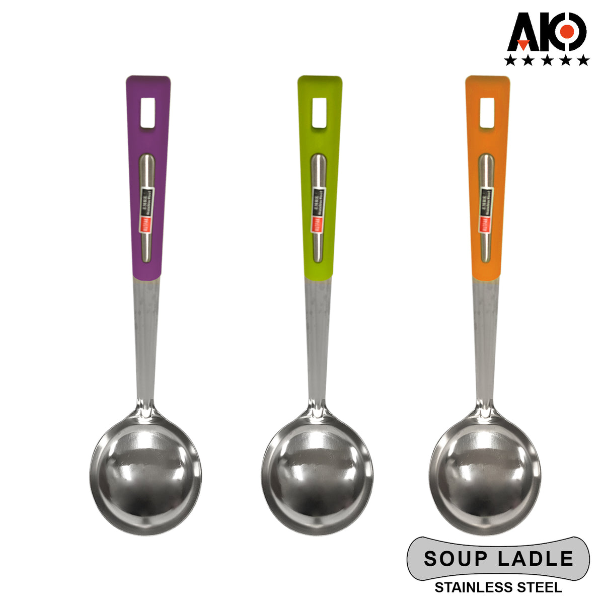 AKO Soup Ladle Stainless Steel Kitchen Cooking Utensils