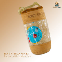 INFANT Baby Blanket Fleece With Embro-Bag