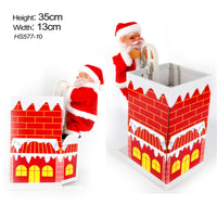 Electric Santa Claus Climbing Chimney Toy Christmas for Kids Kids Gifts Décor