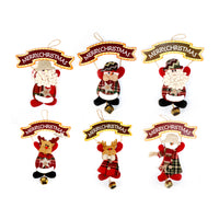 Christmas Decor Santa Claus Door Hanging Pendants/ Christmas Decorations for Home Party Xmas Door Ornaments