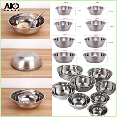 AKO Basin Bowl Salad Bowl Stainless Steel 18-32cm