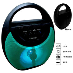 Wireless Bluetooth Speaker with Microphone Mic big Sound bar fm radio