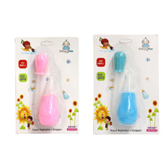 Infant Nasal Aspirator Vacuum Sucker Nose Snot Cleaner Pump + Dropper Medicine Feeder Baby Care Set