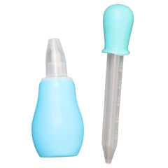 Infant Nasal Aspirator Vacuum Sucker Nose Snot Cleaner Pump + Dropper Medicine Feeder Baby Care Set