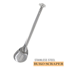 AKO BUKO SCRAPER with spoon  Filipino Double Fruit Steel Spoon