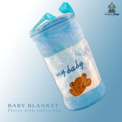 INFANT Baby Blanket Fleece With Embro-Bag