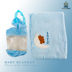 INFANT Baby Blanket Fleece With Embro-Bag
