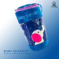INFANT Baby Blanket Fleece With Embro-Bag