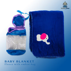 INFANT Baby Blanket Fleece With Embro-Bag