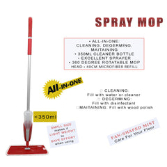 LIAO Spray Mop Easy Clean Magic Microfiber Flat Water Spray Mop
