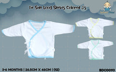 INFANT Tie-Side Colored  Long Sleeve 3in1
