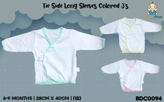 INFANT Tie-Side Colored  Long Sleeve 3in1