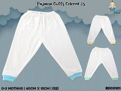 INFANT PAJAMA CUFFS 3IN1 SET COLORED