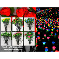 Light LED Ground Flower Lamp Outdoor Waterproof Decorative Landscape Light Christmas Decoration Night Light