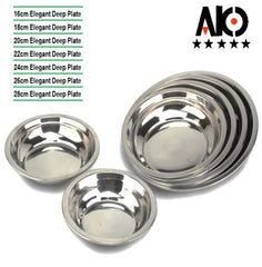 AKO Stainless Steel Dinner Deep Plate