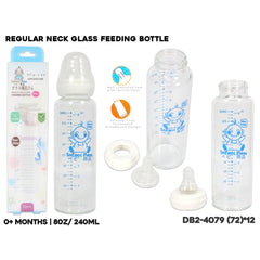 INFANT Regular Neck Glass Feeding Bottle 8oz/240mL