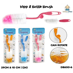 INFANT Nipp & Bottle Brush, Randomly distributed children's New Multifunctional Baby Bottle Brush cleaning cup glass long handle clean sponge