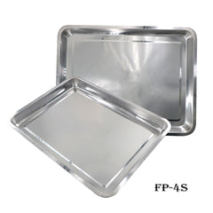 AKO STAINLESS TRAY DEEP Rectangular stainless steel tray, dinner plate(Deep)FP-1S/FP-8S
