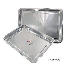 AKO STAINLESS TRAY DEEP Rectangular stainless steel tray, dinner plate(Deep)FP-1S/FP-8S