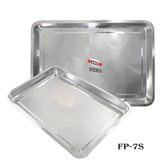 AKO STAINLESS TRAY DEEP Rectangular stainless steel tray, dinner plate(Deep)FP-1S/FP-8S