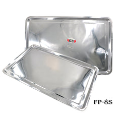 AKO STAINLESS TRAY DEEP Rectangular stainless steel tray, dinner plate(Deep)FP-1S/FP-8S