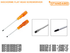 Trans.Ylw. ScrewDriver 4"/6" +/- (SD0379-SD0382)