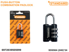 Push-Button Combination Padlock  (SD0561-SD0565)