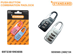 Push-Button Combination Padlock  (SD0561-SD0565)