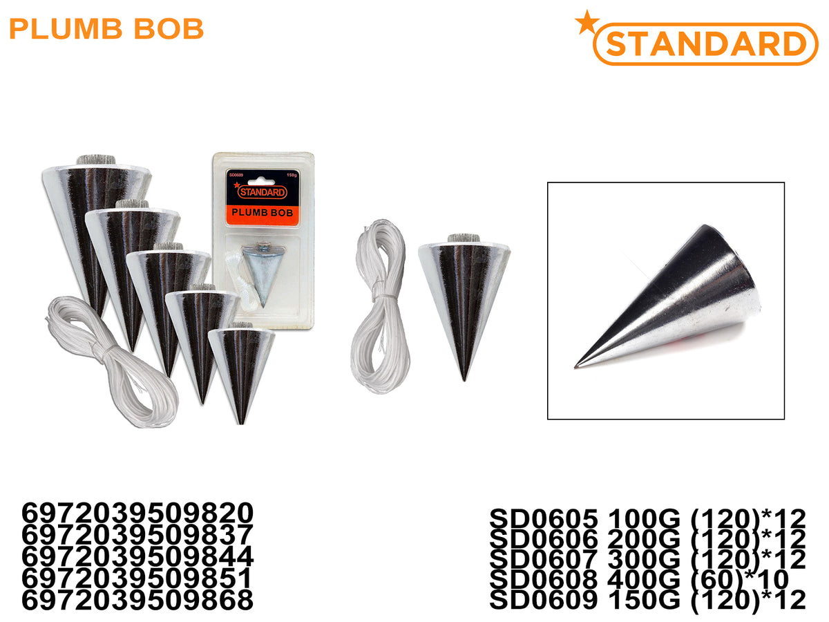 Plumb-Bob ( 100g /150g/200g/300g/400g) (SD0605-SD0609)