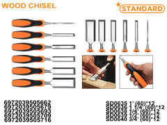 WoodChisel 1"1 1/4"1 1/2"1/4"1/2"3/4"    (SD0635-SD0640)
