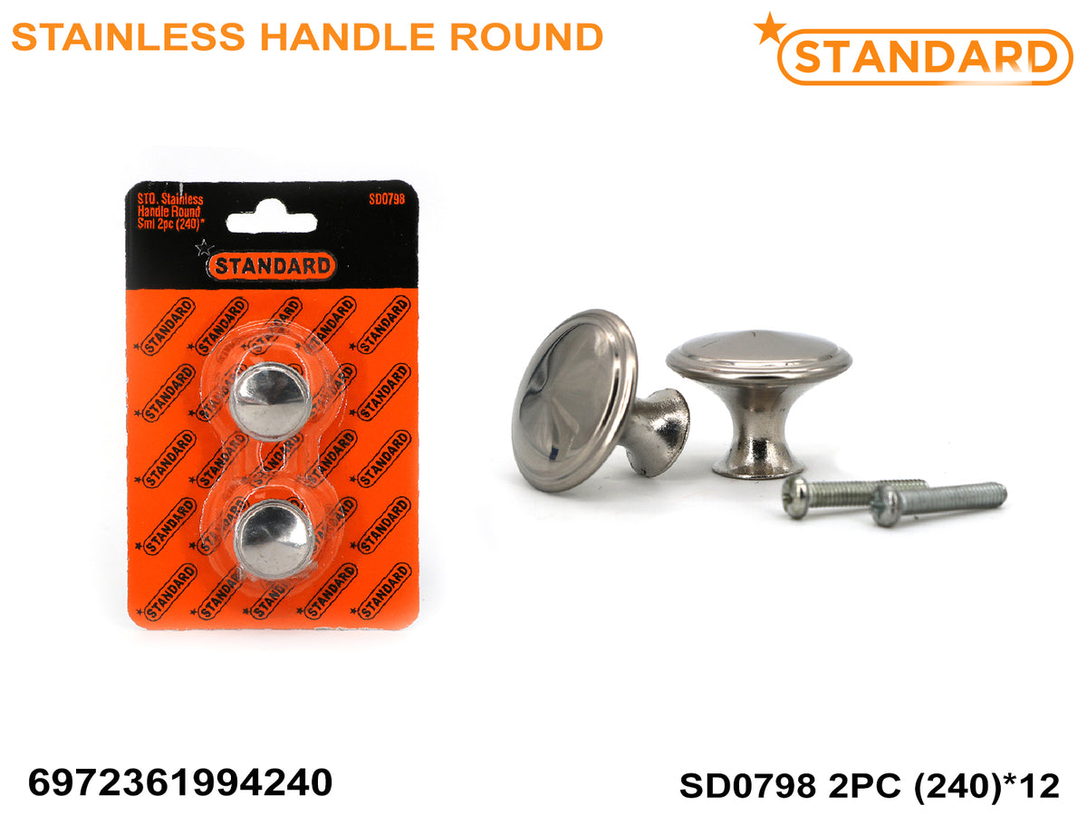 Stainless Handle Round 2pc (SD0798 -SD0799)