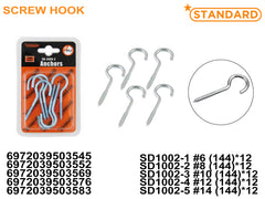 Screw Hook #6#8#10#12#14