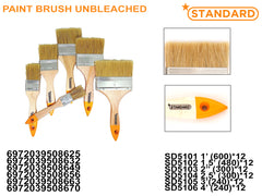 Paint Brush Unbleached Size： 1' 1.5' 2' 2.5' 3' 4'