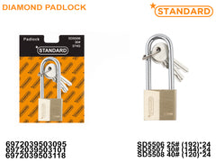 Diamond Padlock Security door lock large High Quality Professional Tools (SD5506-SD5508)