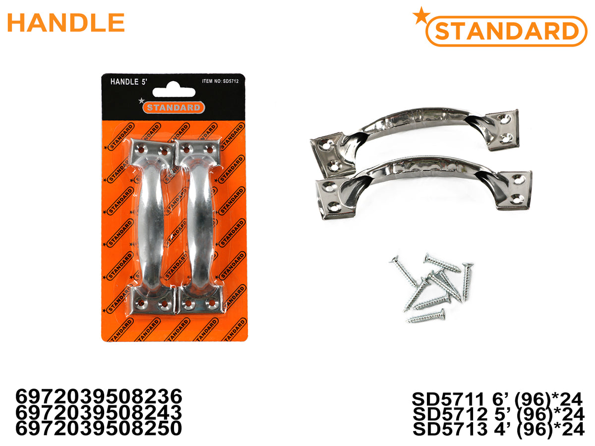 Cabinet door Handle with Screws 6'/ 5' /4'  SD5711