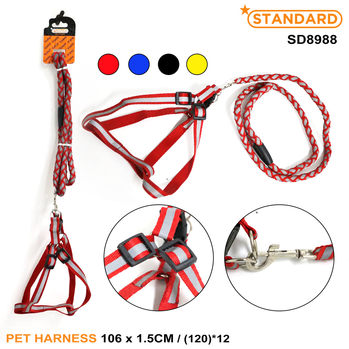 Dog Harness Round 106*1.5cm SD8988