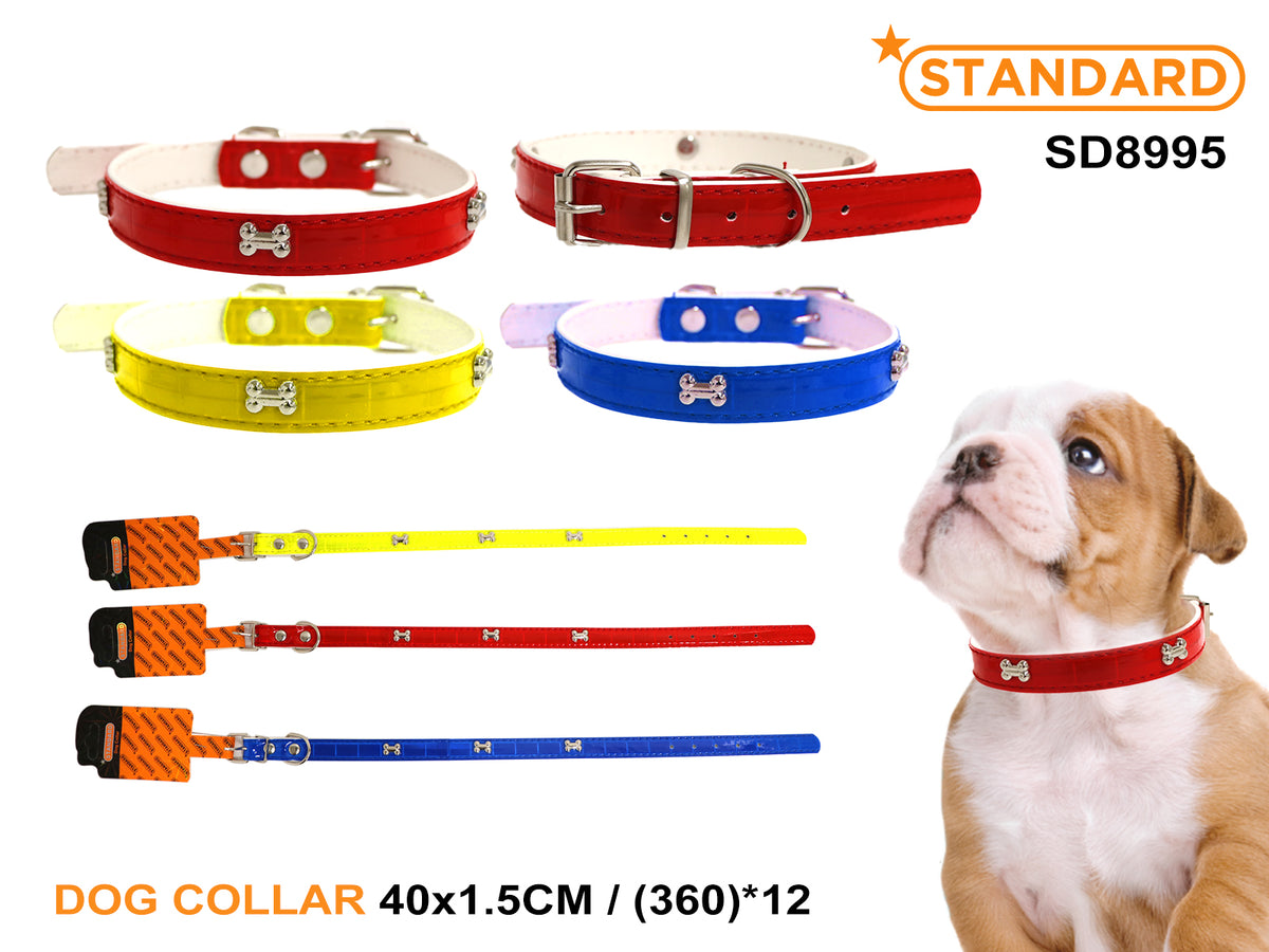 Dog collar w/studs 40*1.5cm SD8995