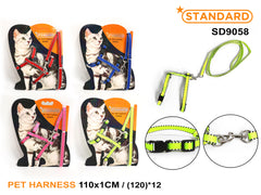 Adjustable Dog Rope Pet Leash Traction Harness Puppy Chest Vest For Small Medium Cats 110*1.0cm SD9058
