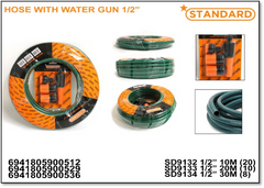Water Hose with Free Gun Connetor 10m/20m/30m 1/2' 5/8'