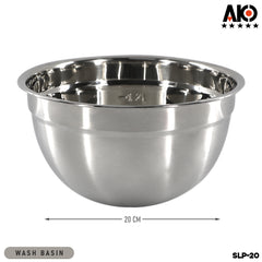 AKO Basin Bowl Salad Bowl Stainless Steel 18-32cm