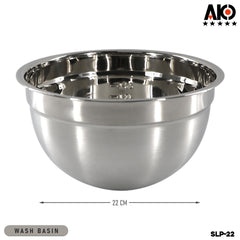 AKO Basin Bowl Salad Bowl Stainless Steel 18-32cm