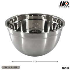 AKO Basin Bowl Salad Bowl Stainless Steel 18-32cm