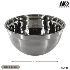 AKO Basin Bowl Salad Bowl Stainless Steel 18-32cm