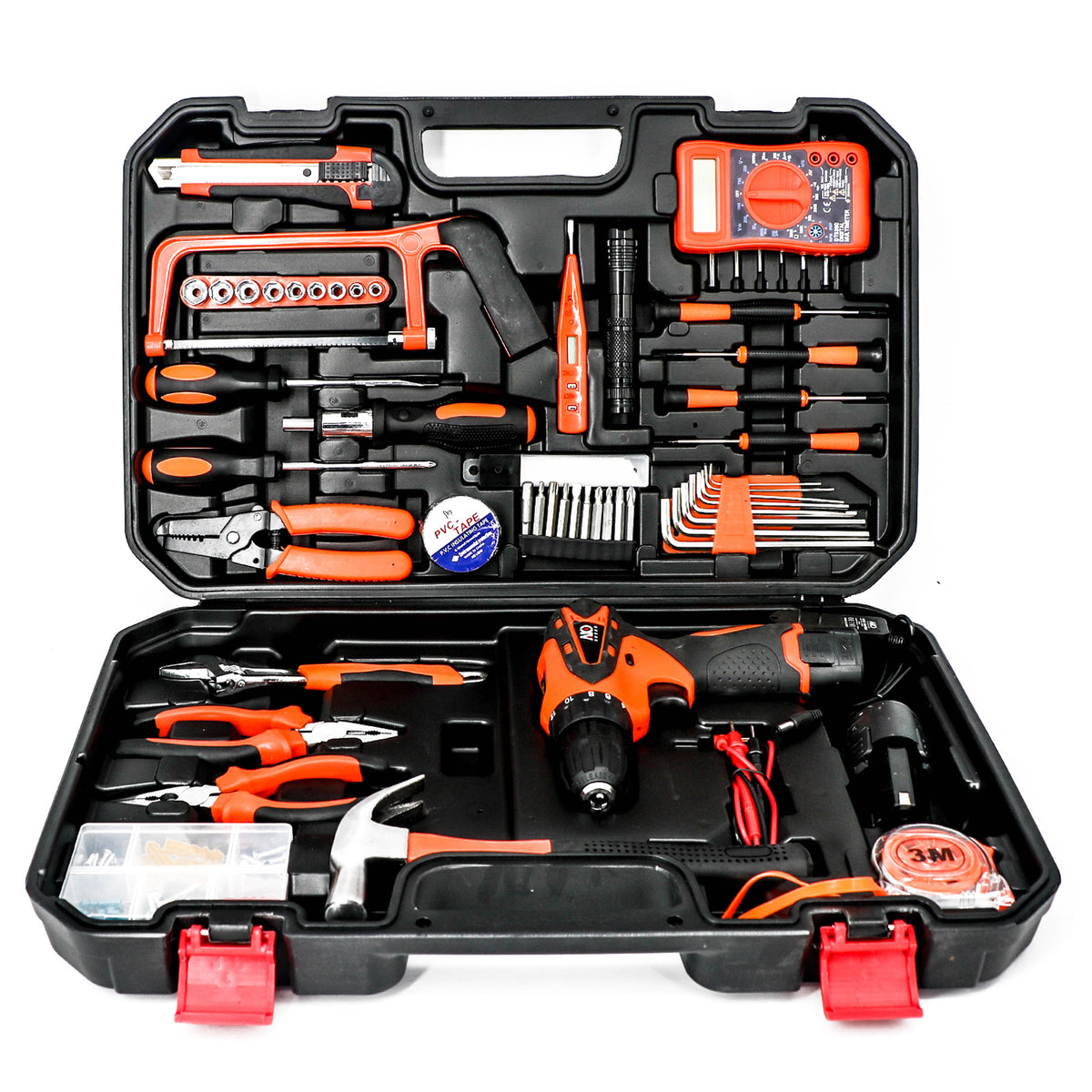 COMPLETE SET TOOLS WITH ELECTRICAL TOOLS