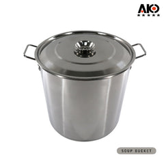 AKO 40CM Stainless Steel Cooking Stockpot Stainless Soup Bucket